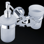 Hygiene-Set Unix (Seifenspender, Zahnbürsten- und Becherhalter mit Glas)